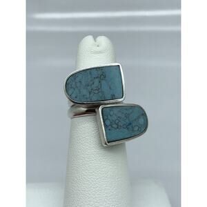 950 vintage sterling silver Turquoise Ring Size 4.75